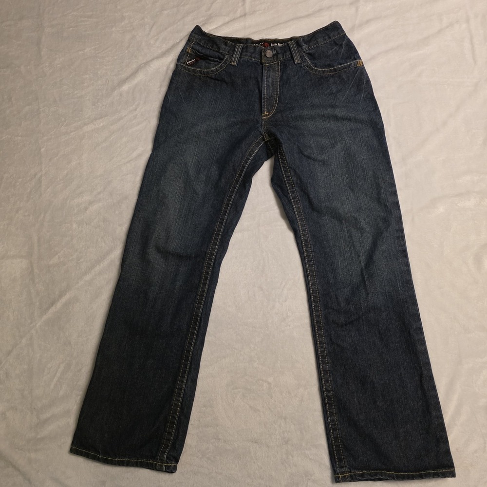 Ariat FR Jeans M4 Low Rise Boot Cut Mens 32x32 Flame Resistant Blue Workwear